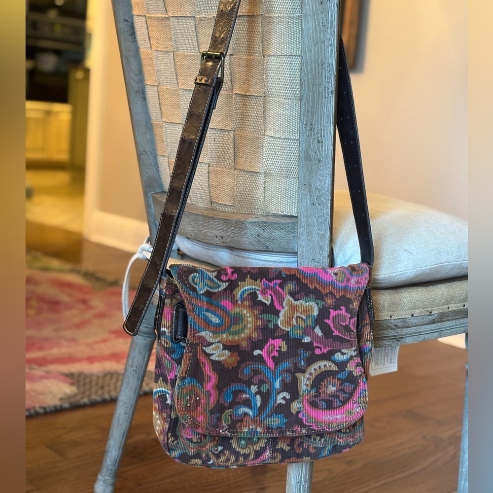 Stamp 10 Vintage Crossbody Handbag. 11”x11.5” Boho | Dopamine | Retro | Y2K